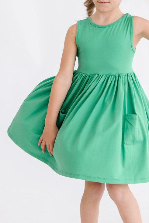 kelly-green-tank-pocket-twirl-dress Mila &  Rose - Sophia's Style--3T--4